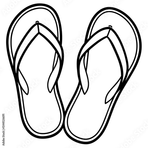 flip flops isolated on white
