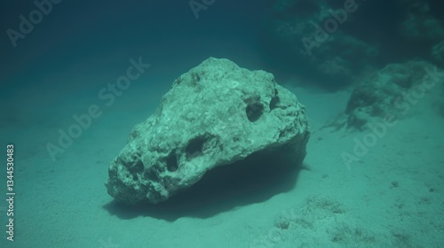 Underwater rock formation