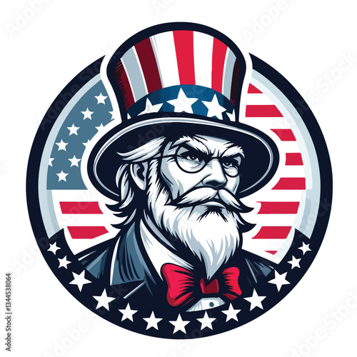 uncle sam vector image one white background
