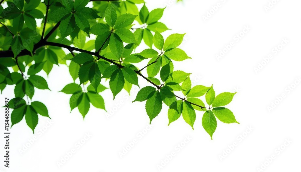 Isolated branches of a tree on white background, foliage, white background, branch Isolated branches of a tree on white background, foliage, white background, branch