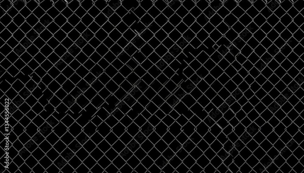 Barbed wire fence over a dark background, security barrier Barbed wire fence over a dark background, security barrier