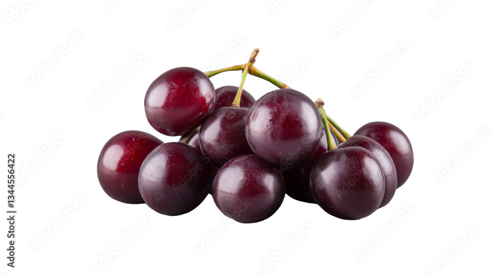 Bunch of Fresh Cherries with a Glossy Skin, isolated on transparent background Bunch of Fresh Cherries with a Glossy Skin, isolated on transparent background