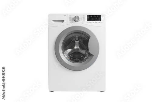 Modern White Washing Machine Appliance
