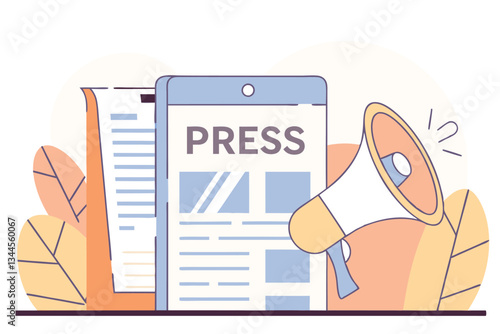 Press Release Announcement, Digital Media Journalism, Public Relations News, Online Newspaper Communication, Breaking News Report, PR Marketing Strategy, Mass Media Outreach, Information Disse