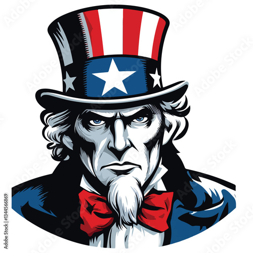 uncle sam vector image one white background