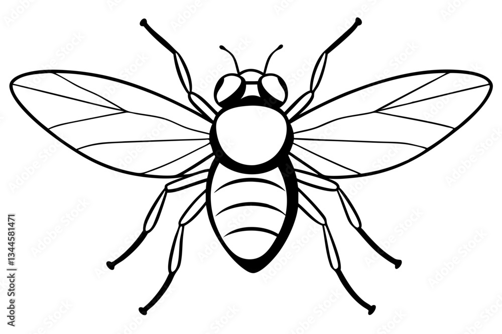 Fototapeta premium fly line art silhouette vector illustration