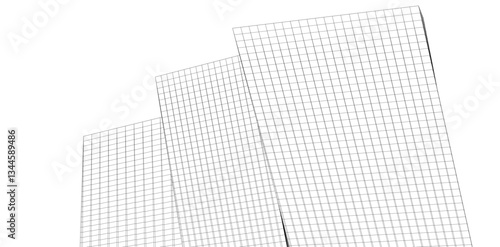 Abstract lines architectural 3d drawing