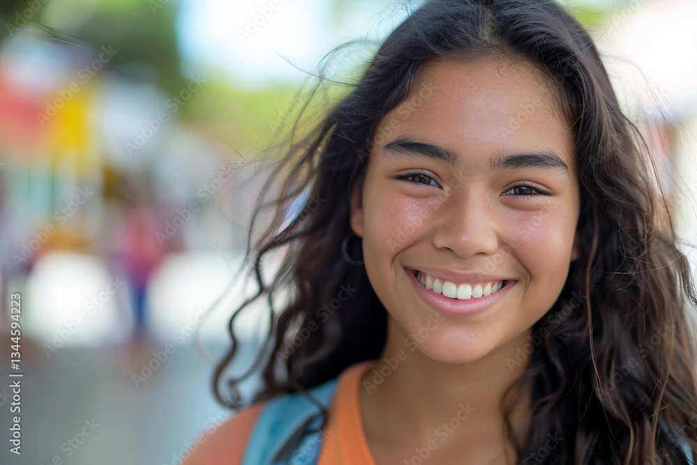 Teenage student study in university, generative ai Teenage student study in university, generative ai