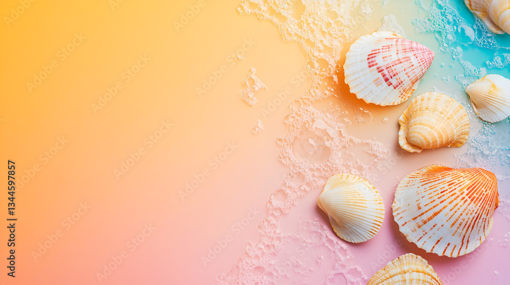 Background with seashells
Background with seashells