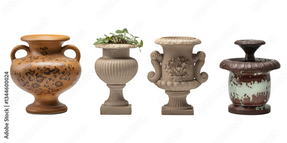 antique vase isolated