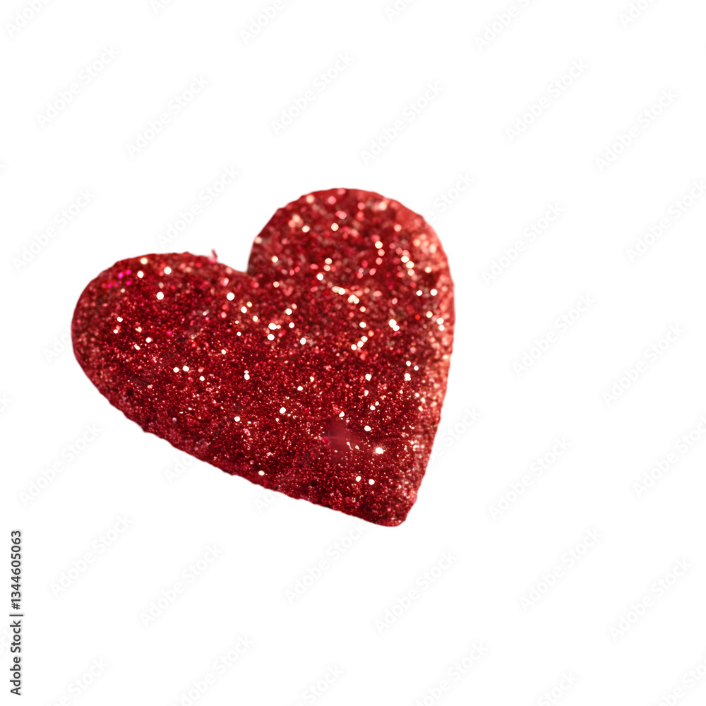 Fototapeta premium Sparkly Red Glitter Heart