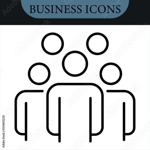 Employee Stock Ownership Plan Line Editable Icons set. Vector icons set. Vector illustration in modern thin line style of business related icons: company, shares, benefits and pension savings.Isolated