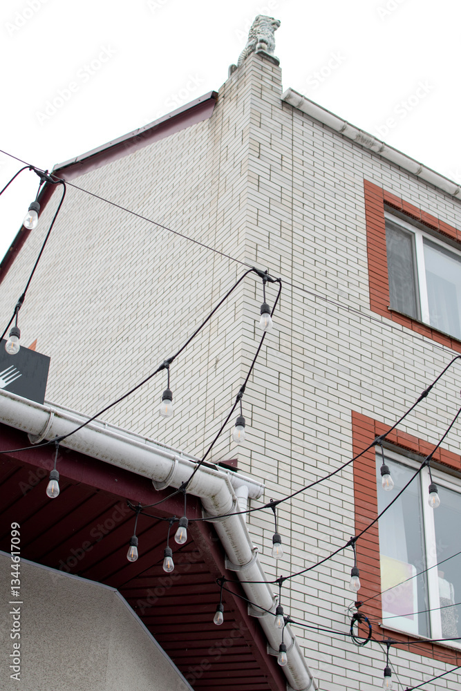 Fototapeta premium Bottom view of a building