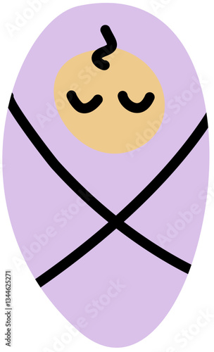 Swaddled Baby Doodle