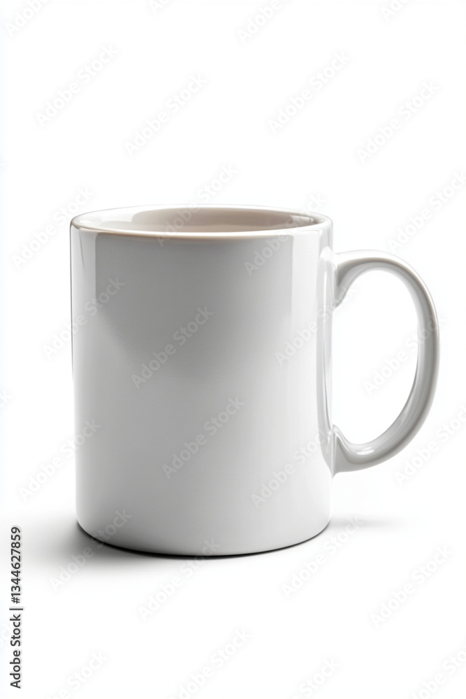 Obraz premium White mug mock up on white background