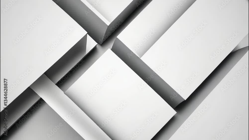 Minimalist Abstract Geometric Design in Shades of Gray - Contemporary Visual with Intersecting Rectangles and Three-Dimensional Depth Minimalist Abstract Geometric Design in Shades of Gray - Contemporary Visual with Intersecting Rectangles and Three-Dimensional Depth