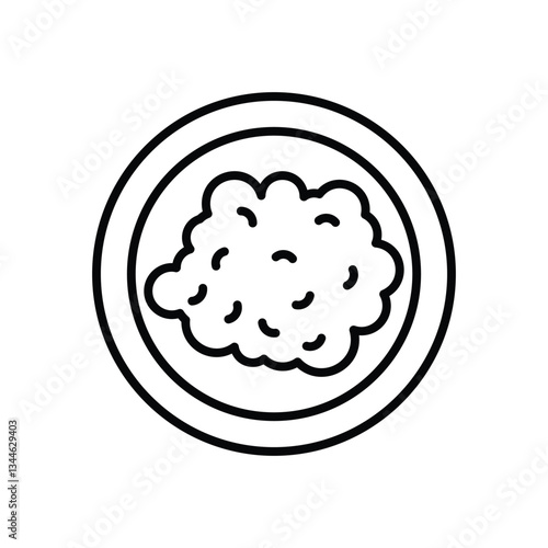 Scrambled eggs Vector icon