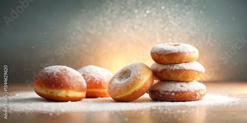 Paczki Day! Minimalist Bakery Donuts, Festive Powdered Sugar