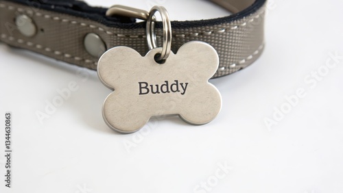 Personalized Pet ID Tag on Collar