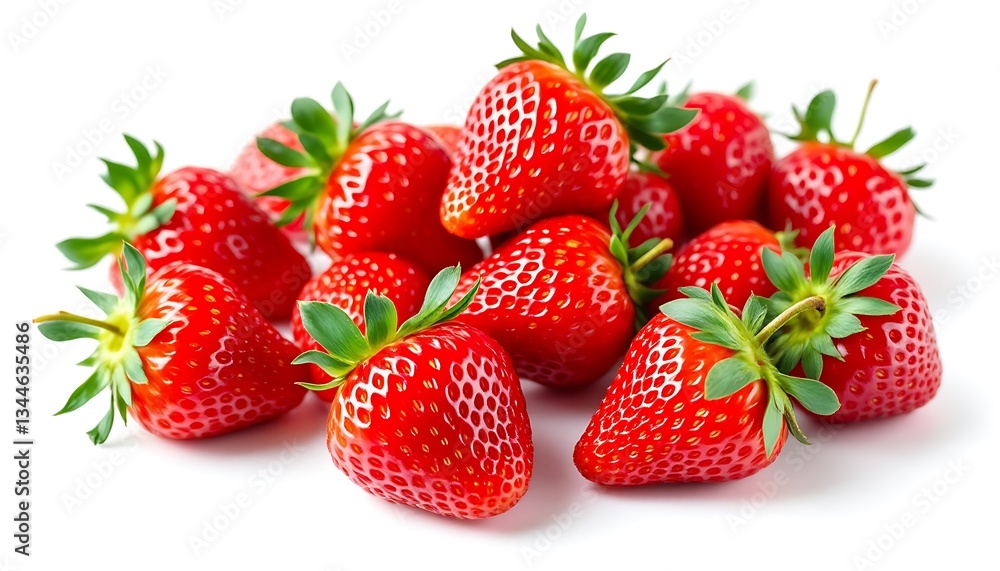 Fresh Ripe Strawberries Pile Juicy Red Summer Fruit Fresh Ripe Strawberries Pile Juicy Red Summer Fruit