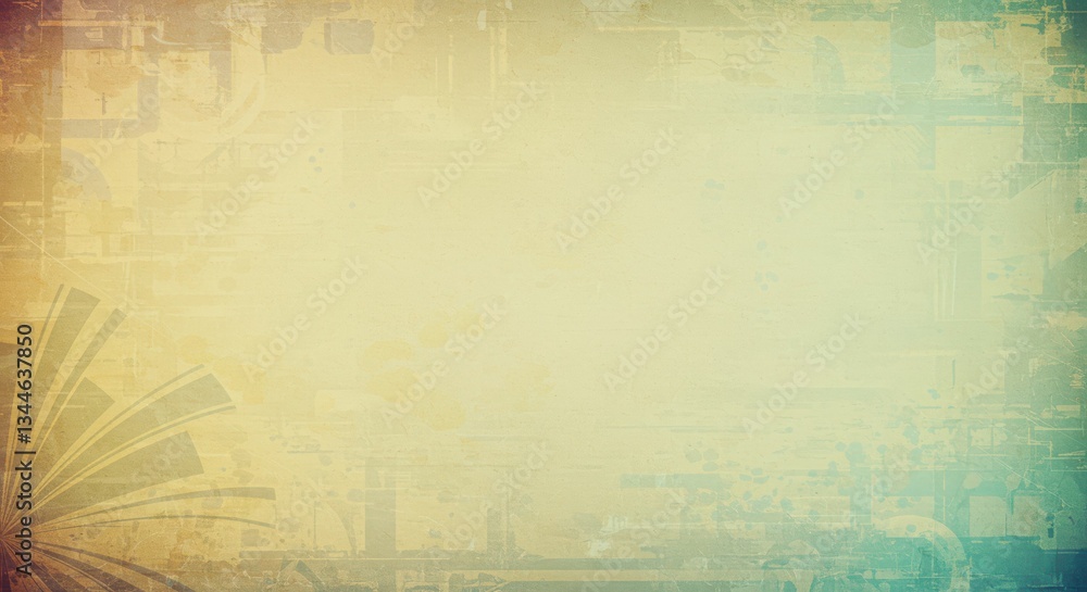 Obraz premium Abstract vintage grunge background with geometric design elements
