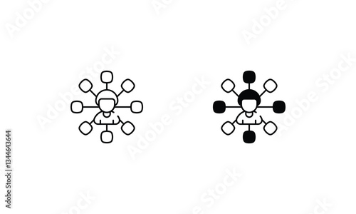 Nomad icons set vector stock illustration 