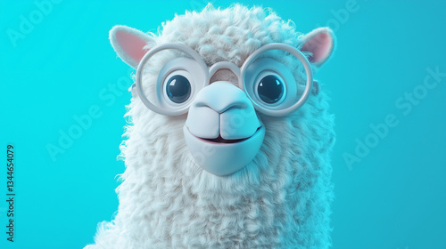 funny face of a alpaca