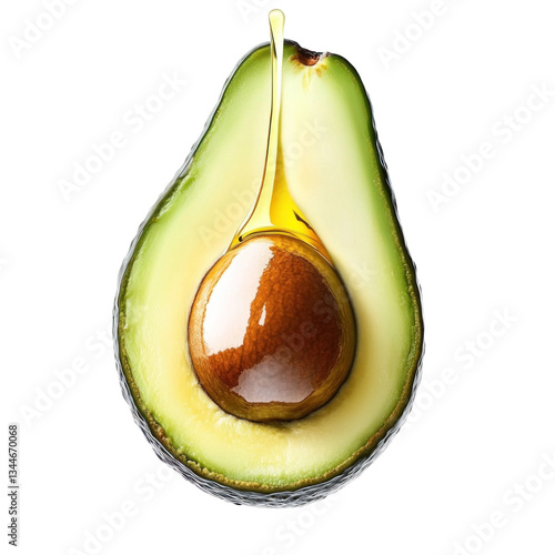 Oil dripping from an avocado