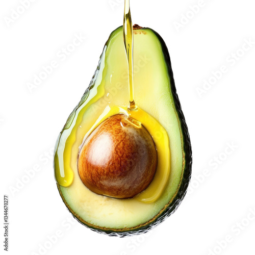 Oil dripping from an avocado