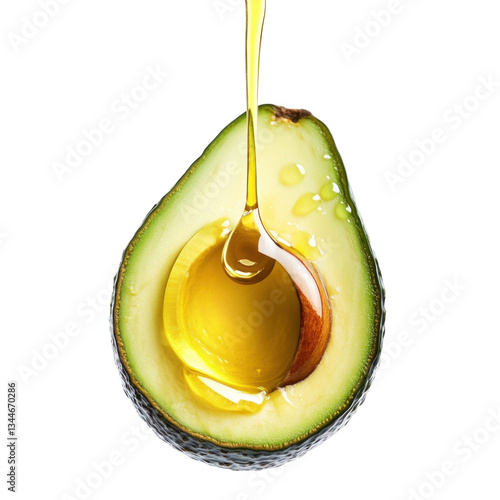 Oil dripping from an avocado