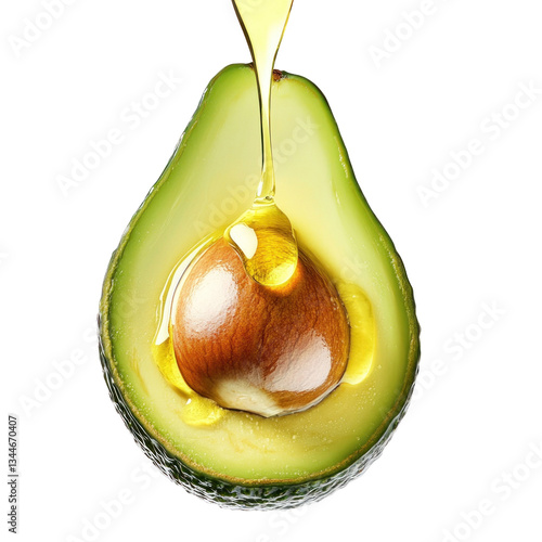 Oil dripping from an avocado