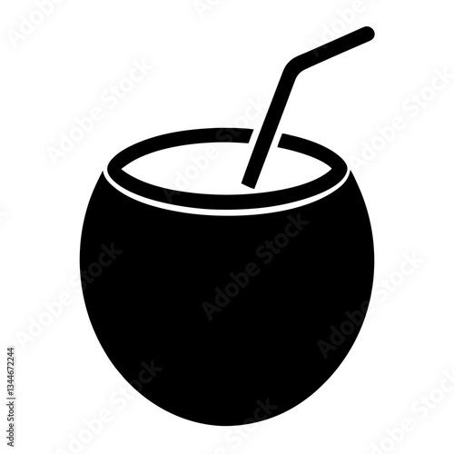 vector illustration of a glass of cola