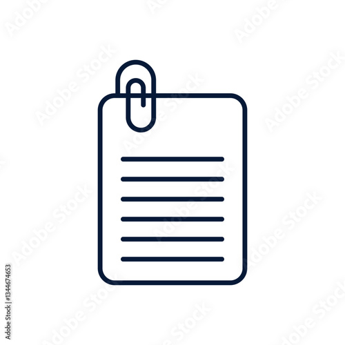 Attachment Vector icon