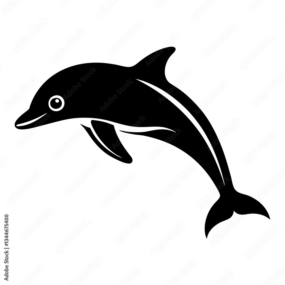 Obraz premium dolphin isolated on white background