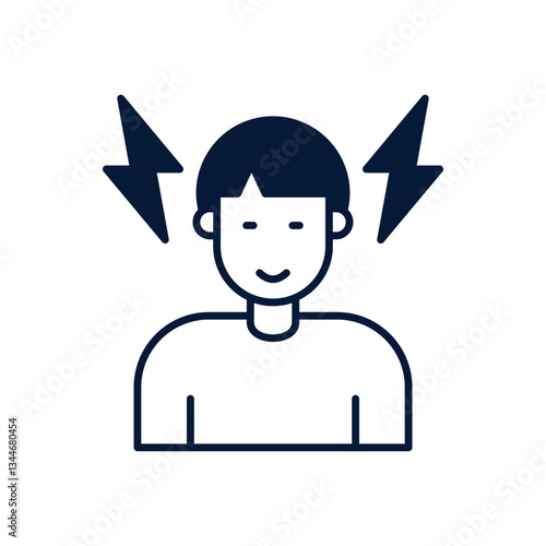 Job Tension Vector icon