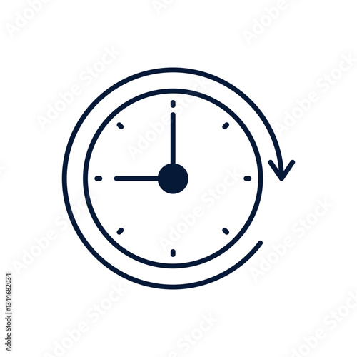 Working Hours Vector icon