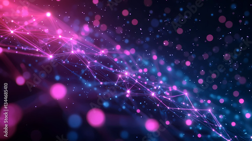 Purple and Blue Abstract Design