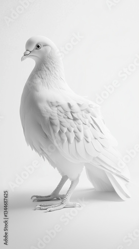 Wallpaper Mural Detailed Close-Up of a Pigeon with a Soft Blur Background Torontodigital.ca