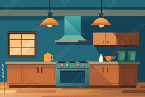 modern kitchen interior