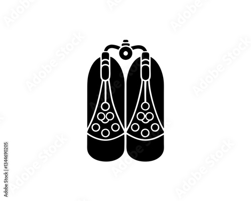creative details Scuba Tank Icon vector illustration