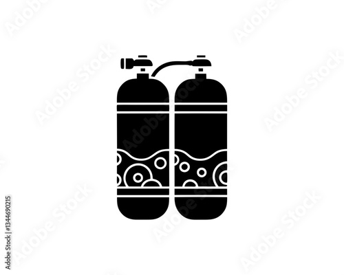 creative details Scuba Tank Icon vector illustration
