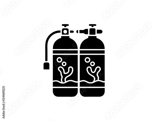 creative details Scuba Tank Icon vector illustration