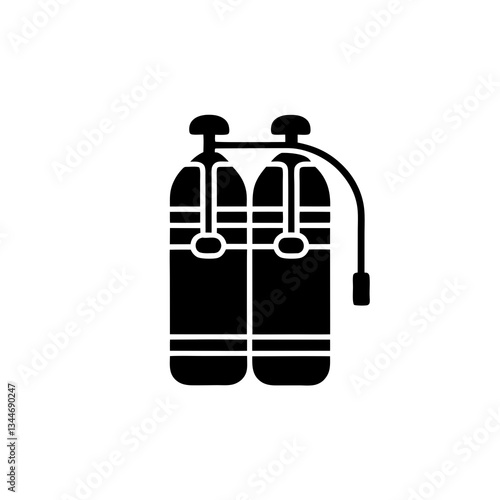 creative details Scuba Tank Icon vector illustration