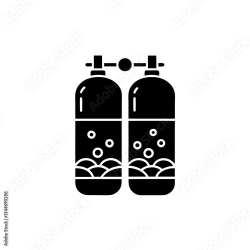 creative details Scuba Tank Icon vector illustration