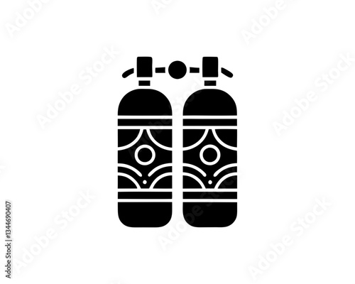 creative details Scuba Tank Icon vector illustration