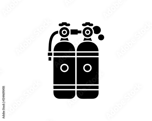 creative details Scuba Tank Icon vector illustration
