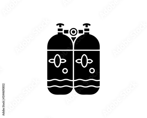 creative details Scuba Tank Icon vector illustration