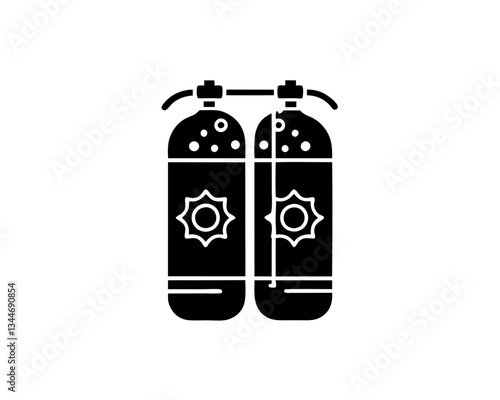 creative details Scuba Tank Icon vector illustration
