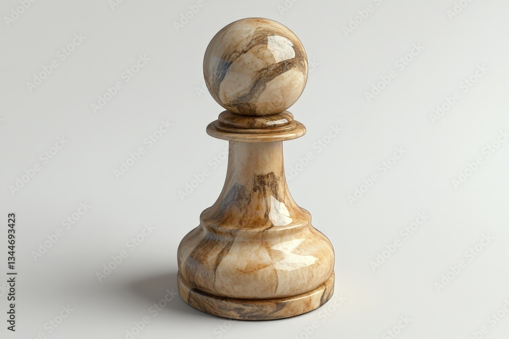 A single pawn from a chess set displayed on a surface A single pawn from a chess set displayed on a surface