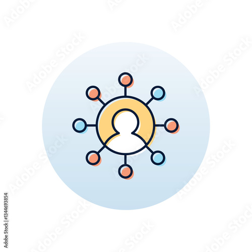 Self Organization Vector icon